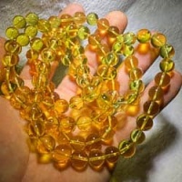 string_of_dominican_amber_beads