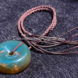 Asian Donut Vivid Green Large Lucky Ring