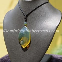 BAP1034 Dominican Amber Pendant 12
