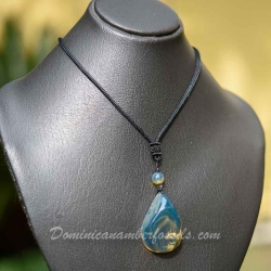 BAP1085 Crystal Clear Blue Pendant 12