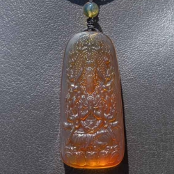 BAP1184 Burmese Amber Carving 2