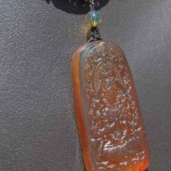 BAP1184 Burmese Amber Carving 3