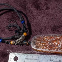 BAP1184 Burmese Amber Carving 9