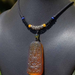 BAP1184 Burmese Amber Carving