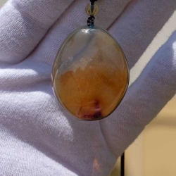 BAP1185 Ocean Blue Amber Pendant 6