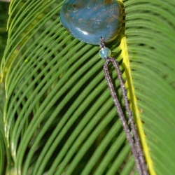 BAP1185 Ocean Blue Amber Pendant 8