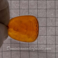 BAP1186 Burmese Amber Carving 11