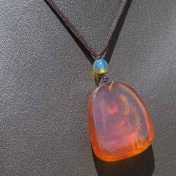 BAP1186 Burmese Amber Carving 4