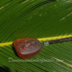 BAP1186 Burmese Amber Carving 6