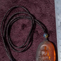 BAP1186 Burmese Amber Carving 8