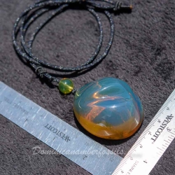 BAP1208 Blue  Green Amber Pendant 6