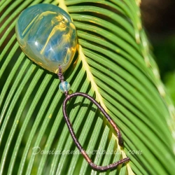 BAP1209 Green  Blue Amber Pendant 9