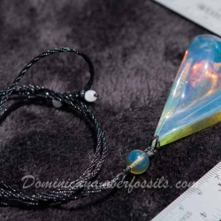 BAP826 Blue Amber Pendant 5