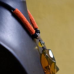 BAP898 Gold Green Massive Amber Pendant 10