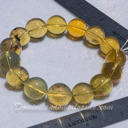 BAP970 Dominican Amber Bracelet Blue And Green 7