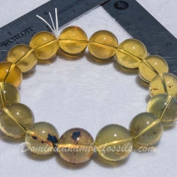 BAP970 Dominican Amber Bracelet Blue And Green 8