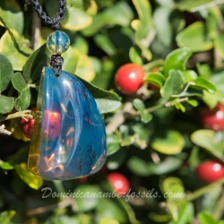 BAP Spotty Dominican Blue Amber Talisman 5
