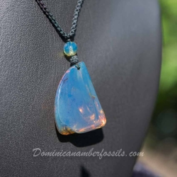 BAP Spotty Dominican Blue Amber Talisman 7