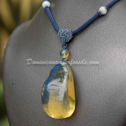 Bicolor Dominican Amber Pendant 10