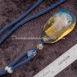 Bicolor Dominican Amber Pendant 6