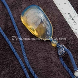 Bicolor Dominican Amber Pendant 7