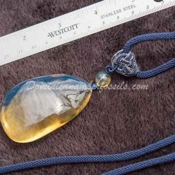 Bicolor Dominican Amber Pendant 8