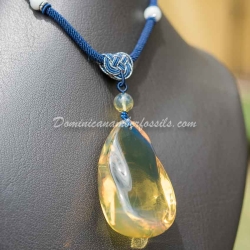 Bicolor Dominican Amber Pendant 9