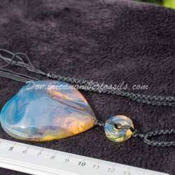Blue Amber Pendant Authentic Dominican Amber 5