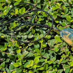 Blue Pendant With Green Spots 2