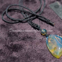 Blue Pendant With Green Spots 5
