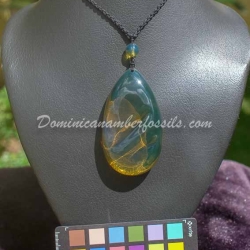 Blue And Green Flame Pendant