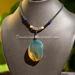 Bluis Green Amber Pendant 10