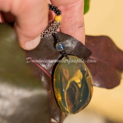Bluis Green Amber Pendant 5