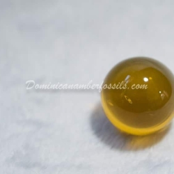 Clear Authentic Dominican Amber Sphere 4