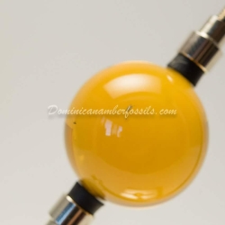 Clear Authentic Dominican Amber Sphere 8