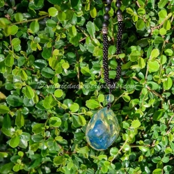 Clear Blue Amber Pendant 1