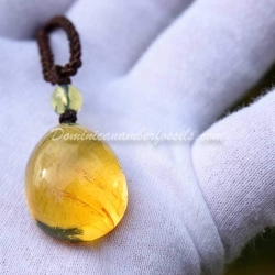 Clear Dominican Amber Necklace 2