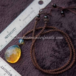 Clear Dominican Amber Necklace 6