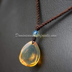 Clear Dominican Amber Necklace 8