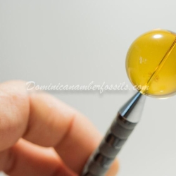 Clear Dominican Amber Sphere 6