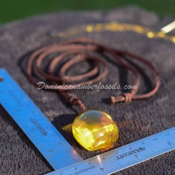 Clear Yellow Amulet Style Pendant 4