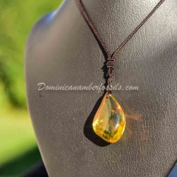 Clear Yellow Amulet Style Pendant 5