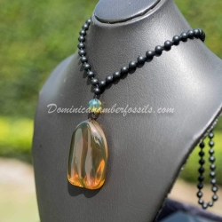 Cognac Green Pendant 11