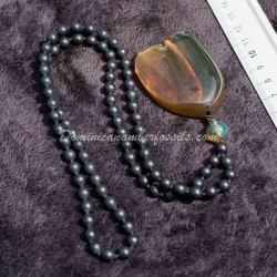 Cognac Green Pendant 7