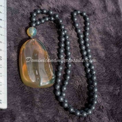 Cognac Green Pendant 8