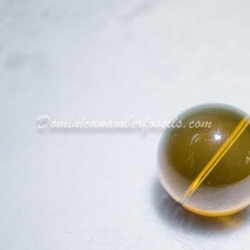 Cognac Green Sphere Amber Dominican