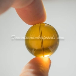 Cognac Green Sphere Amber Dominican 8
