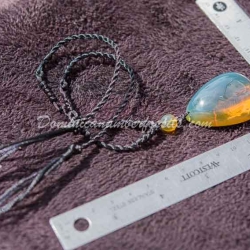 Crystal Clear Bluish Green Pendant 4