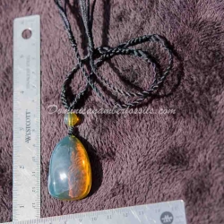 Crystal Clear Bluish Green Pendant 5