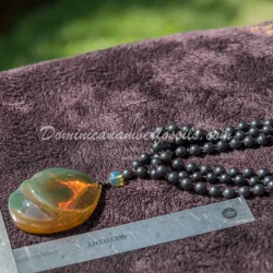 Crystal Clear Cognac Green Pendant 5